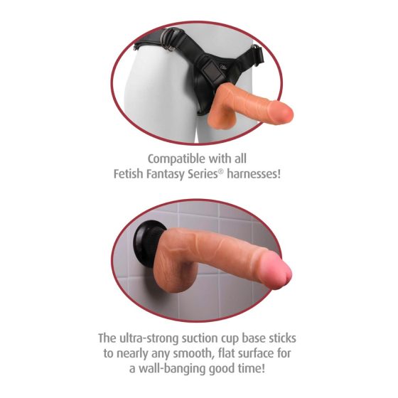 Real Feel Deluxe No.12 - testicle vibrator (natural)