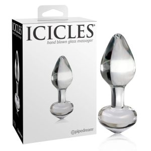 Icicles No. 44 - conical glass anal dildo (translucent)