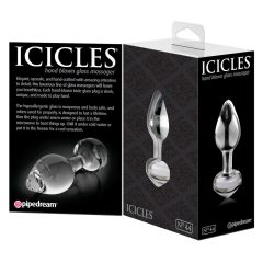 Icicles No. 44 - conical glass anal dildo (translucent)