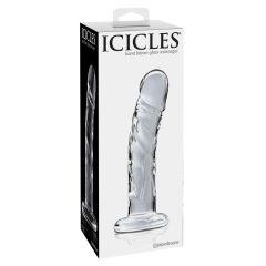Icicles No. 62 - glass dildo with penis (translucent)