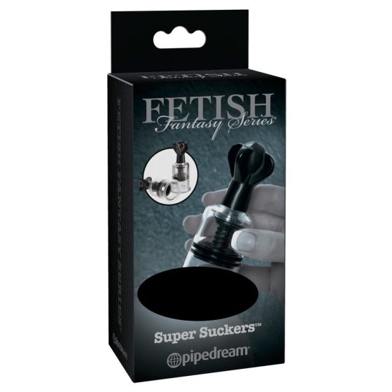 Fetish Super Suckers - nipple pump (black-transparent)