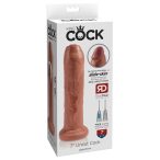   King Cock 7 Foremanator - lifelike dildo (18cm) - dark natural