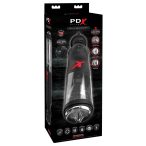   PDX Deluxe Mega-Bator - battery-operated, rotating, up and down moving masturbator (black)