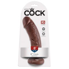 King Cock 8 dildo (20cm) - brown