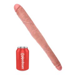   King Cock 16 Tapered - lifelike double dildo (41cm) - natural