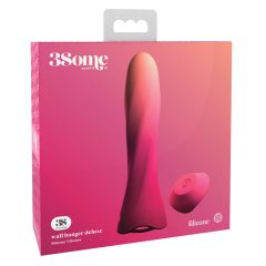   3Some wall banger deluxe - rechargeable, radio controlled pole vibrator (pink)