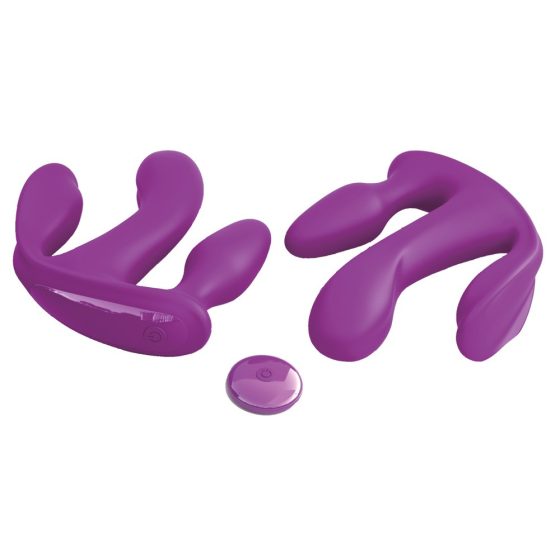 3Some total ecstasy - cordless, radio controlled triple vibrator (purple)