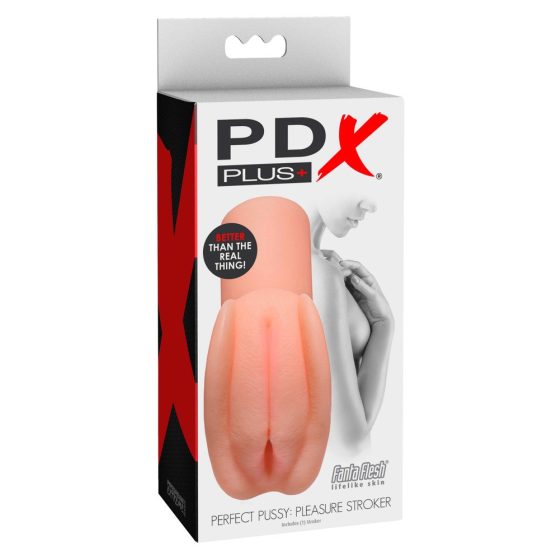 PDX Pleasure Stroker - lifelike fake pussy masturbator (natural)