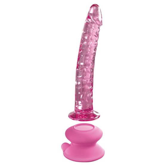 Icicles No. 86 - Penis glass dildo (pink)