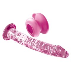 Icicles No. 86 - Penis glass dildo (pink)