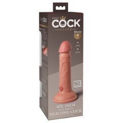   King Cock Elite 6 - clamp-on, lifelike dildo (15cm) - natural