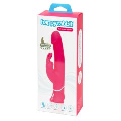   Happyrabbit Dual Density - battery-operated, waterproof, vibrator with wand (pink)