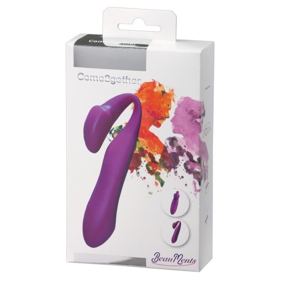 BeauMents Come2gether - rechargeable, waterproof vibrator (purple)