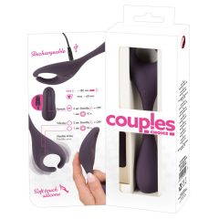   Couples Choice - Rechargeable radio controlled dual motor vibrator (purple)