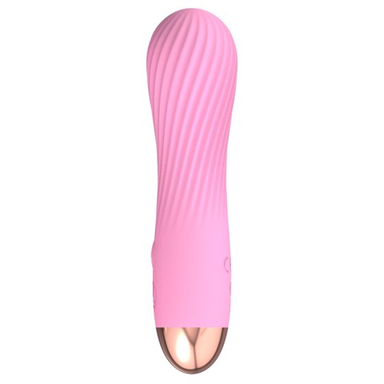 Cuties Mini - Rechargeable, waterproof, spiral vibrator (pink)