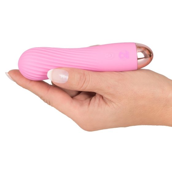 Cuties Mini - Rechargeable, waterproof, spiral vibrator (pink)