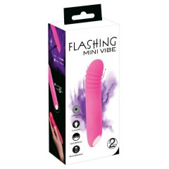   You2Toys - Flashing Mini Vibe - rechargeable, glowing vibrator (pink)