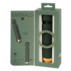   Emerald Love Wand - rechargeable, waterproof massaging vibrator (green)