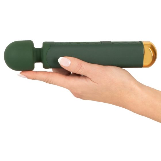 Emerald Love Wand - rechargeable, waterproof massaging vibrator (green)