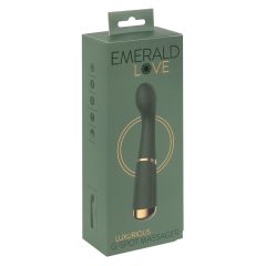   Emerald Love - Rechargeable, waterproof G-spot vibrator (green)