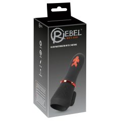 Rebel - rechargeable twin-motor macro vibrator (black)