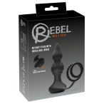   Rebel 2in1 - Rechargeable radio controlled anal vibrator with penis ring (black)