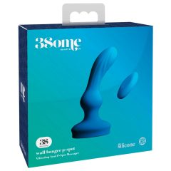  3Some wall banger P-Spot - rechargeable radio controlled prostate vibrator (blue)
