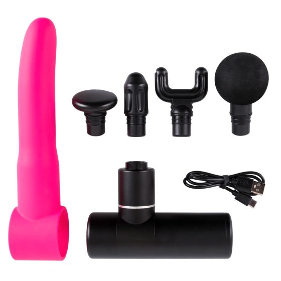 You2Toys Gun - Massaging Vibrator Set (pink and black)
