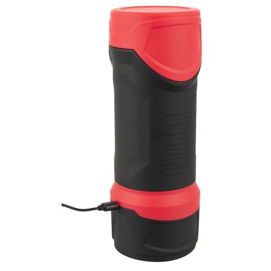 WYNE 04 - Rechargeable, vibrating-suction masturbator (black-red)