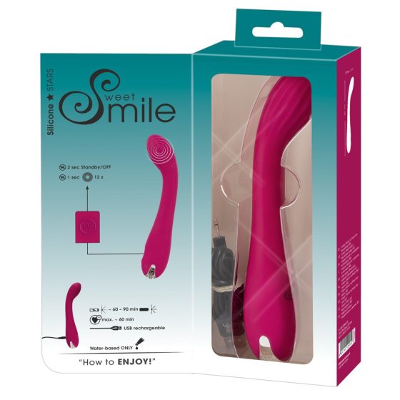 SMILE G-spot - rechargeable, foldable G-spot vibrator (purple)