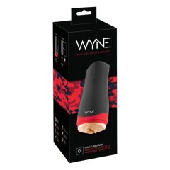   WYNE 01 - Rechargeable, vibrating-suction, heated masturbator (black)