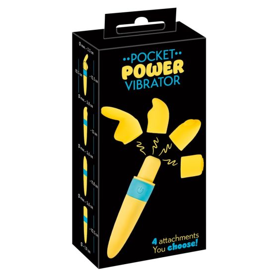 You2Toys - Pocket Power - rechargeable vibrator set - yellow (5 pieces)