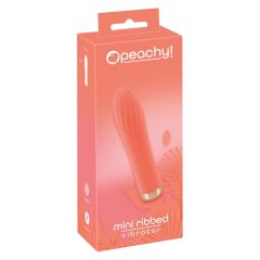   You2Toys - peachy! mini ribbed - cordless stick vibrator (peach)