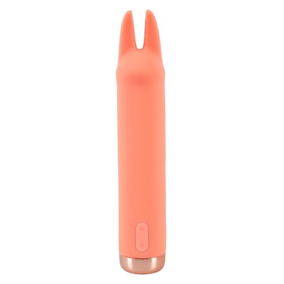 You2Toys - peachy! mini bunny - rechargeable bunny clitoral vibrator (peach)