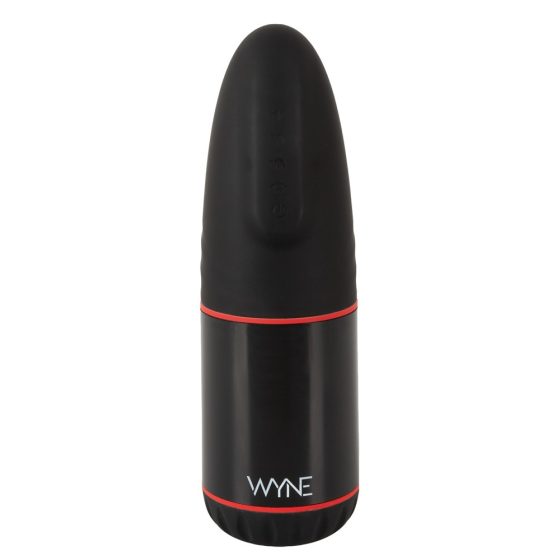 WYNE 02 - Rechargeable, vibrating-suction masturbator (black and white)