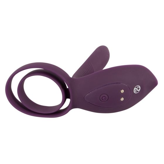 Couples Choice - rechargeable radio controlled penis ring (purple)