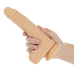   Naked Addiction Thrusting 7,5 - Rechargeable, thrusting vibrator (19cm) - natural
