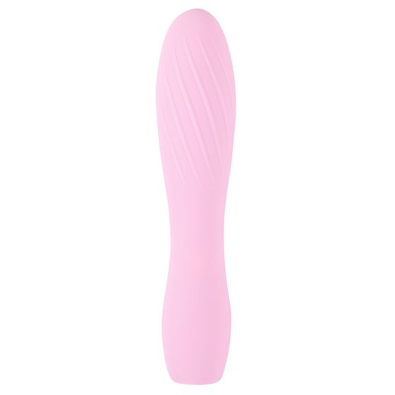 Cuties Mini 3 - Rechargeable, waterproof, ribbed vibrator (pink)