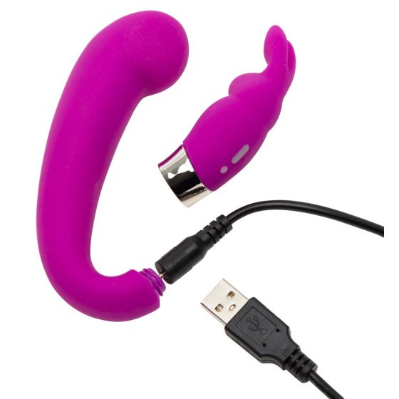 Happyrabbit Mini G - Rechargeable G-spot vibrator with wiggle (purple)