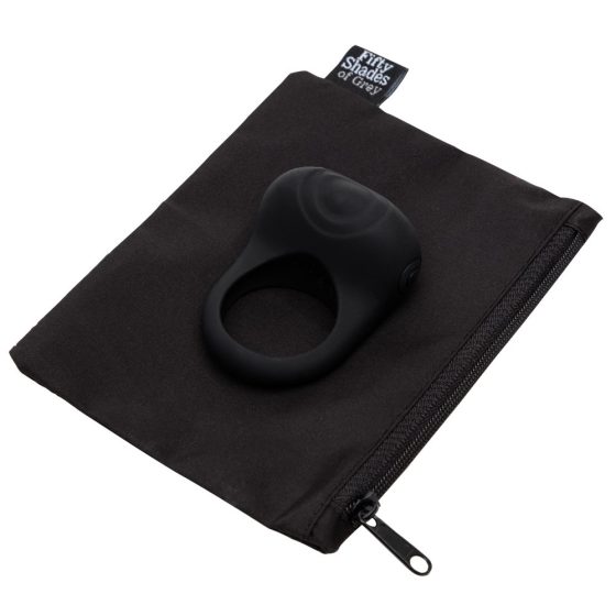 Fifty shades of grey - Sensation battery-operated vibrating penis ring (black)