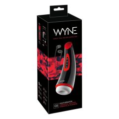   WYNE 03 - Rechargeable, vibrating-suction masturbator (black)