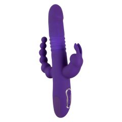   SMILE Triple - rechargeable, triple lever, rotary-pusher vibrator (purple)