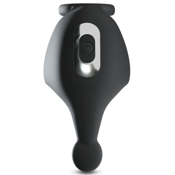 Rebel - rechargeable penis ring with testicle massage (black)