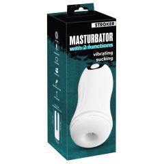 STROKER - cordless, suction-rebound masturbator (white)