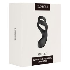   Svakom Benedict - barrier stimulating vibrating penis ring (black)