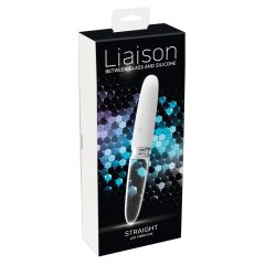   You2toys Liaison - rechargeable, silicone-glass LED rod vibrator (translucent-white)