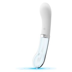   You2toys Liaison - rechargeable, silicone-glass LED G-spot vibrator (translucent-white)