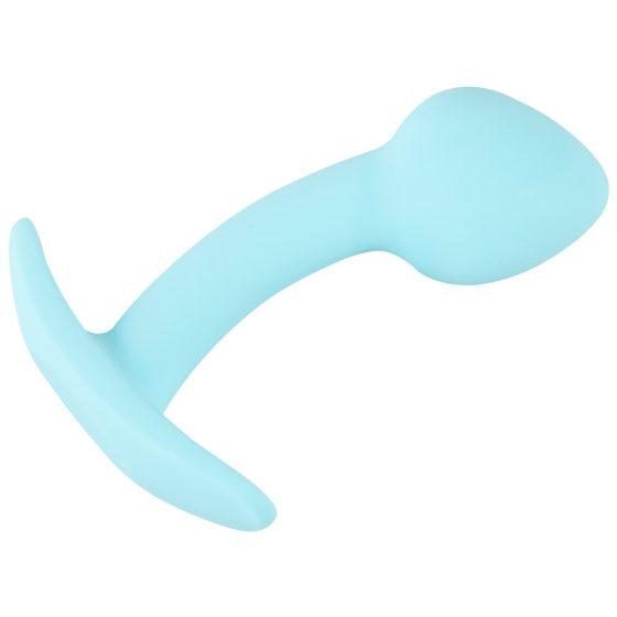 Cuties Mini Butt Plug - silicone anal dildo - blue (2,6cm)