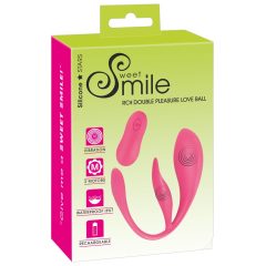 SMILE - rechargeable radio vibrating egg (pink)