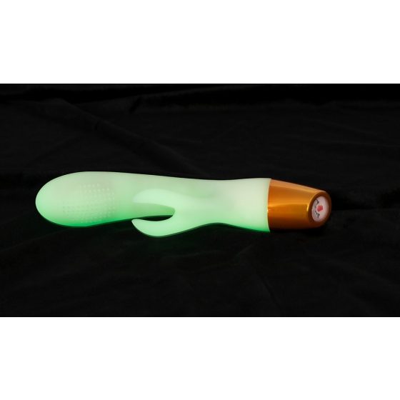 You2Toys Glow in the dark - fluorescent vibrator with spike arms (white)